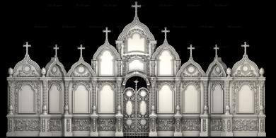 Iconostasis (IKN_0158) 3D models for cnc